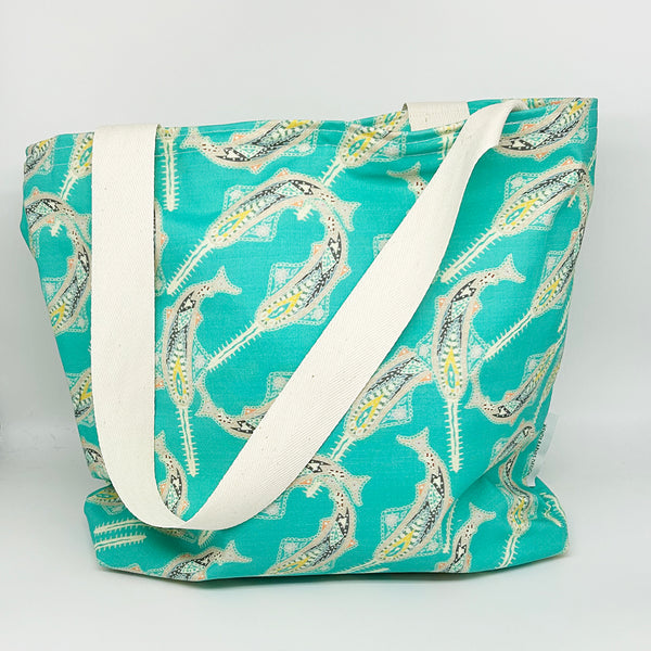 Sawfish design tote