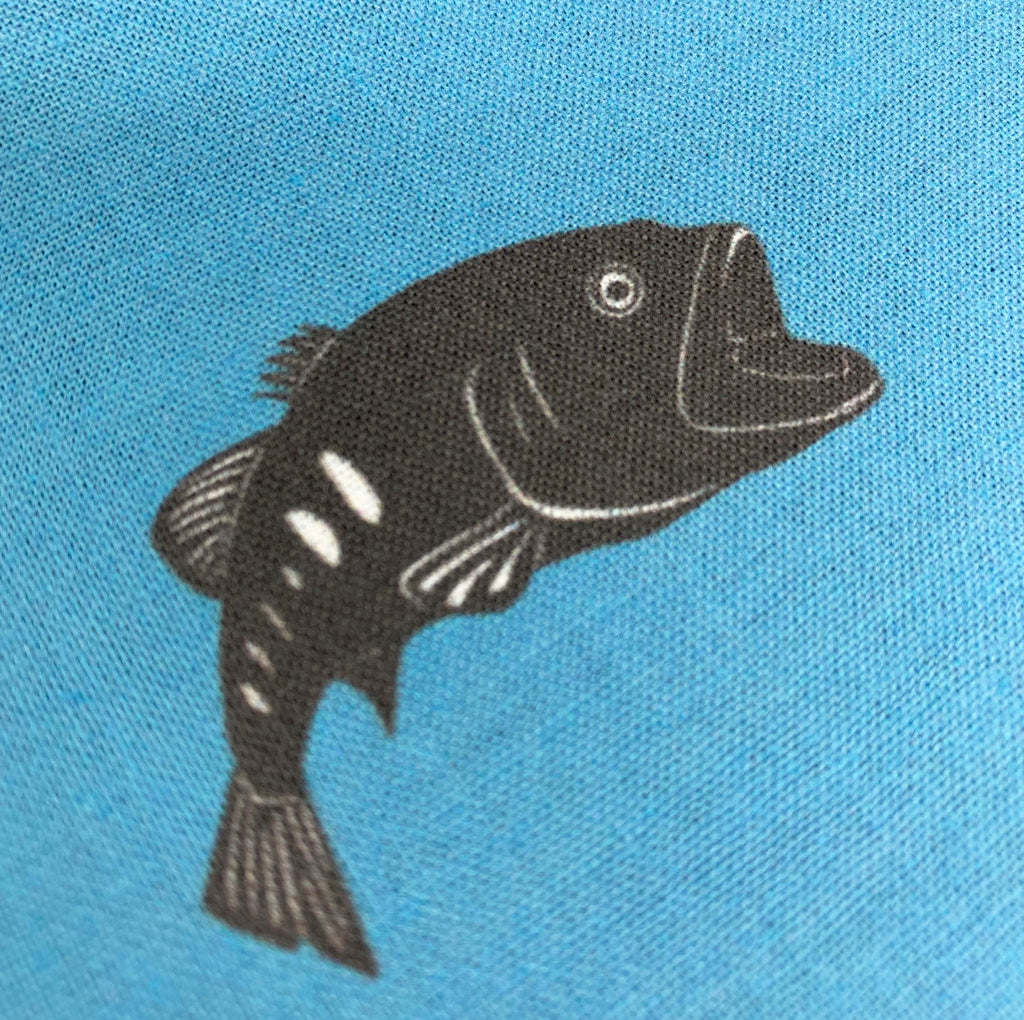 Largemouth Bass Keychain Bag Fabric