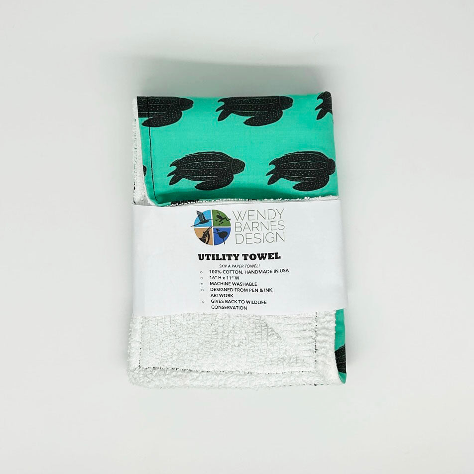 Leatherback Sea Turtle Utility Towel