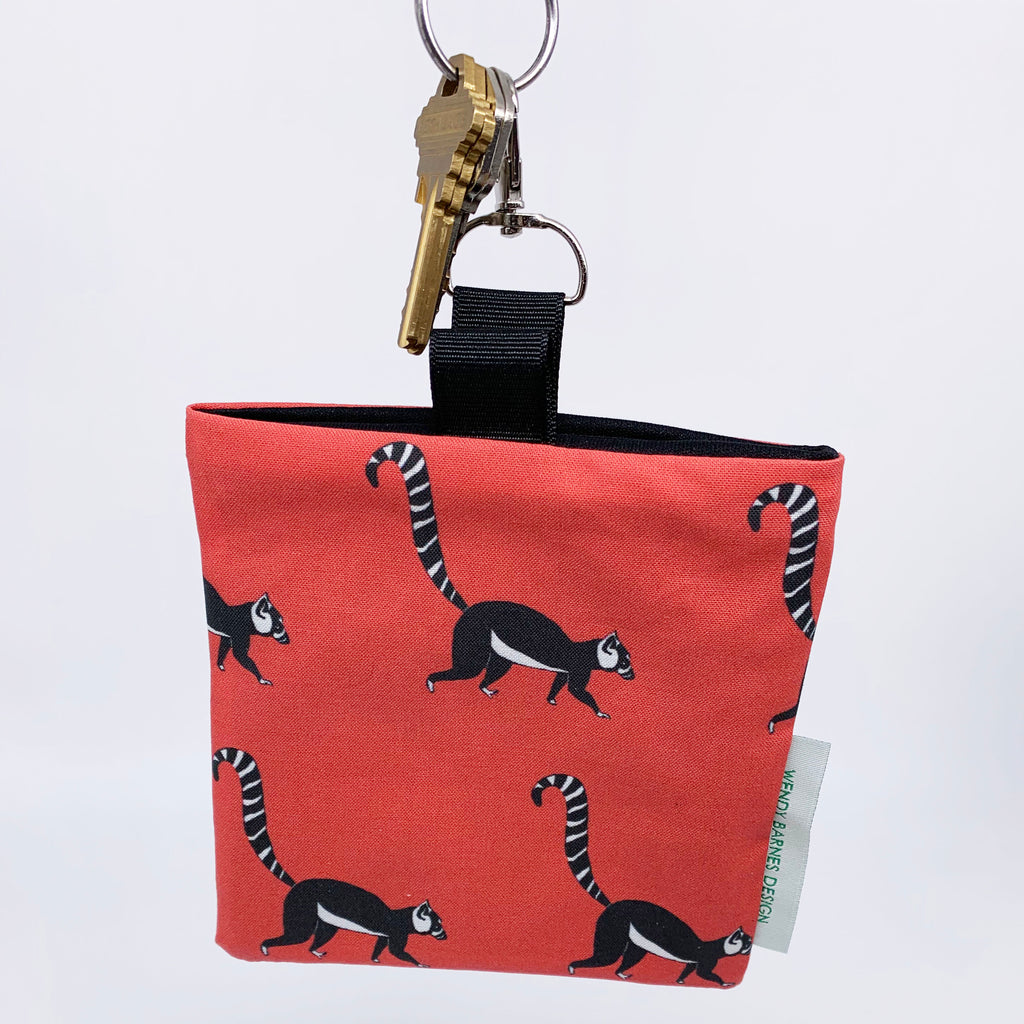 Lemur Keychain Bag
