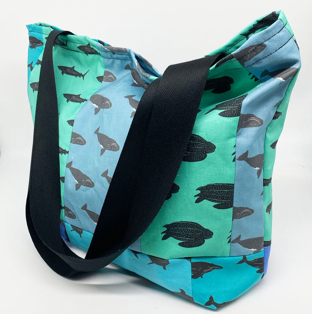 sea turtle tote bag