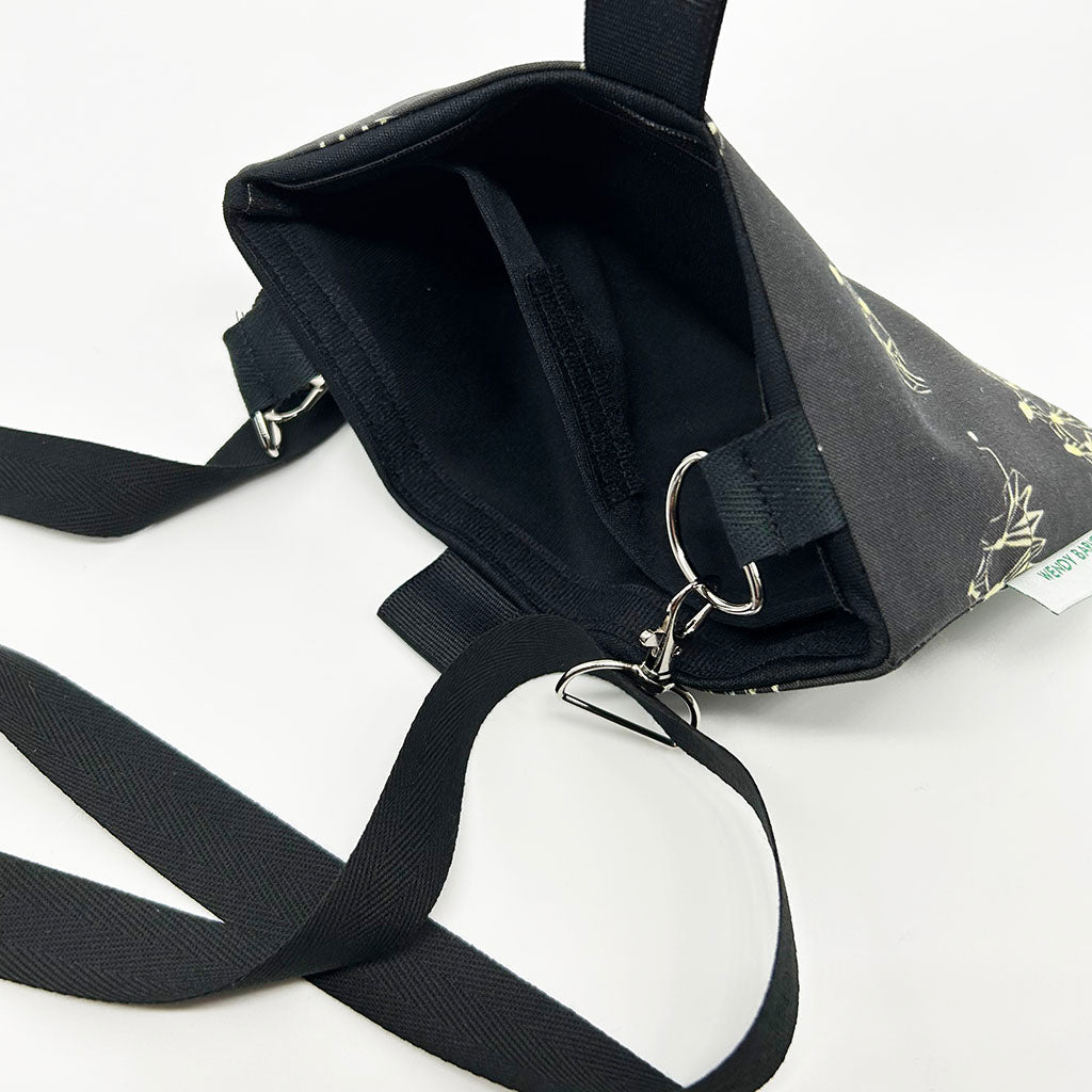 Black Crossbody Cell Phone Bag
