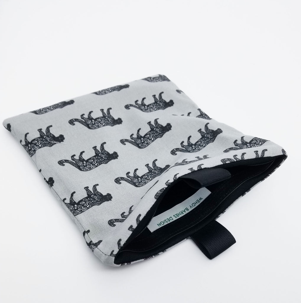 snow leopard reusable bag