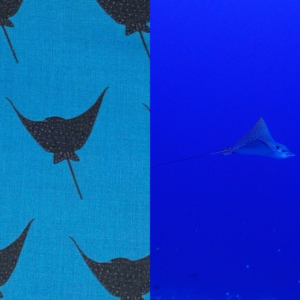 spotted eagle ray fabric