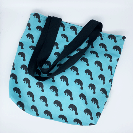 Save the Manatee Tote by Wendy Barnes Design