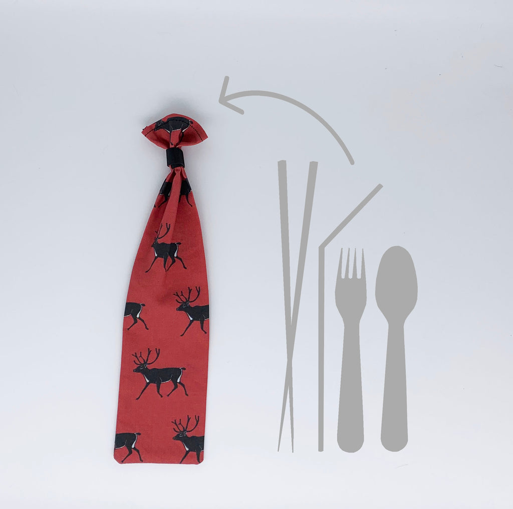 Reindeer Reusable Straw 